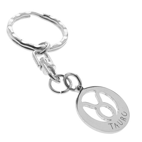 Llavero acero quirurgico signo zodiaco tauro / LLAV-019