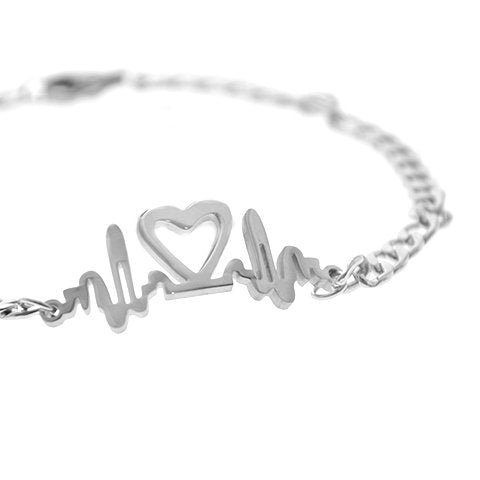 Pulsera acero economica con dije Corazón D&K / 600EC-4