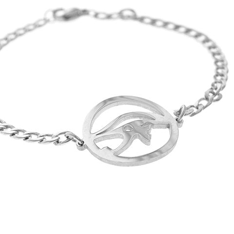 Pulsera acero economica con dije ojo de horus D&K / 600EC-41