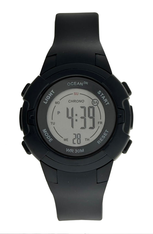 art. 1190 026NG - OCEAN DR - Reloj Digital Crono Alarma, Dama, Sumergible 3 ATM