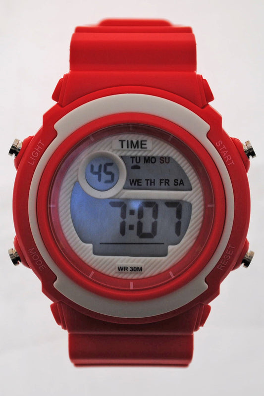 art. 1190 026RJ - TIME - Reloj Digital Crono Alarma, Dama, Sumergible 3 ATM