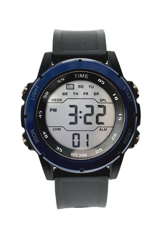 art. 1190 028AZ - TIME - Reloj Digital Crono Alarma, Caballero, Sumergible 3 ATM