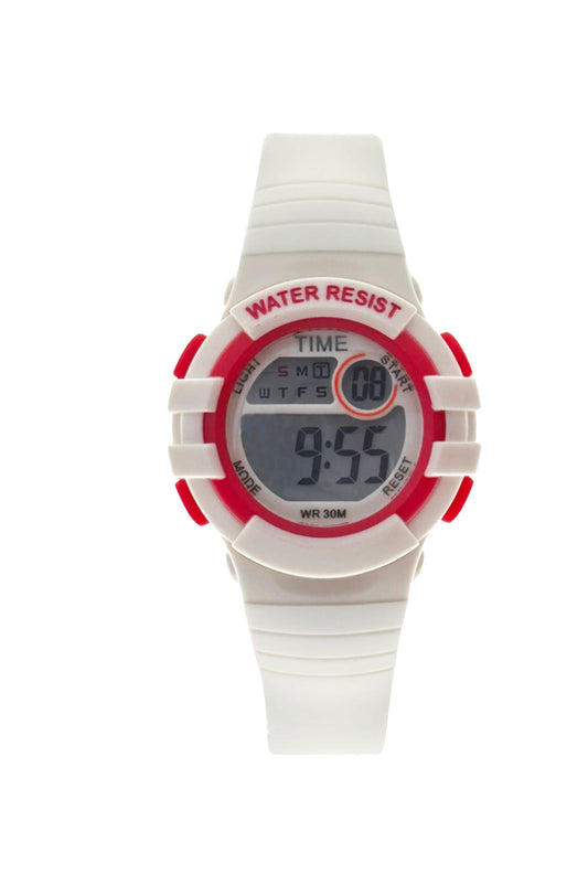 art. 1190 028BL - TIME - Reloj Digital Crono Alarma, Dama, Sumergible 3 ATM