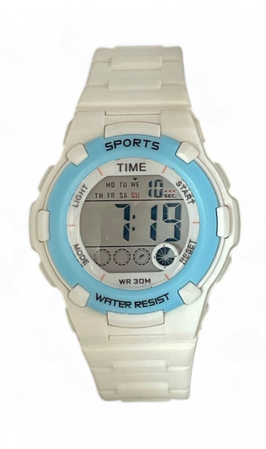 art. 1190 008BL - TIME - Reloj Digital Crono Alarma, Dama, Sumergible 3 ATM