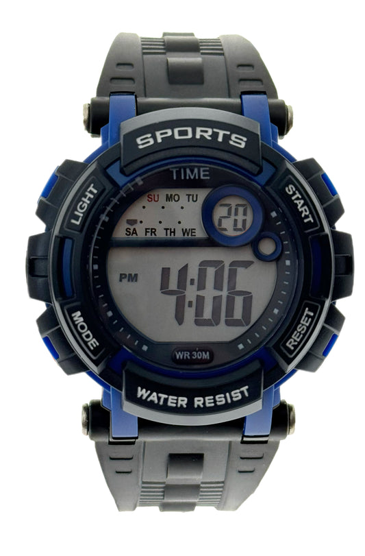 art. 1190 034AZ - TIME - Reloj Digital Crono Alarma, Caballero, Sumergible 3 ATM