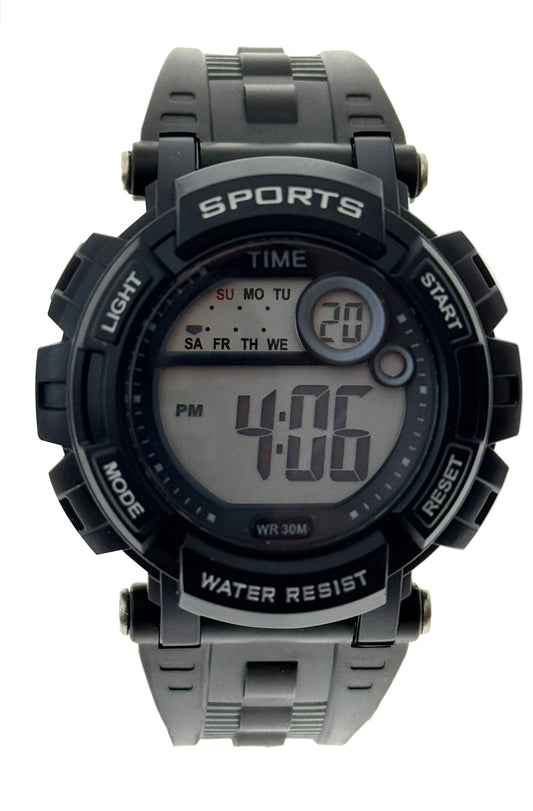 art. 1190 034NG - TIME - Reloj Digital Crono Alarma, Caballero, Sumergible 3 ATM