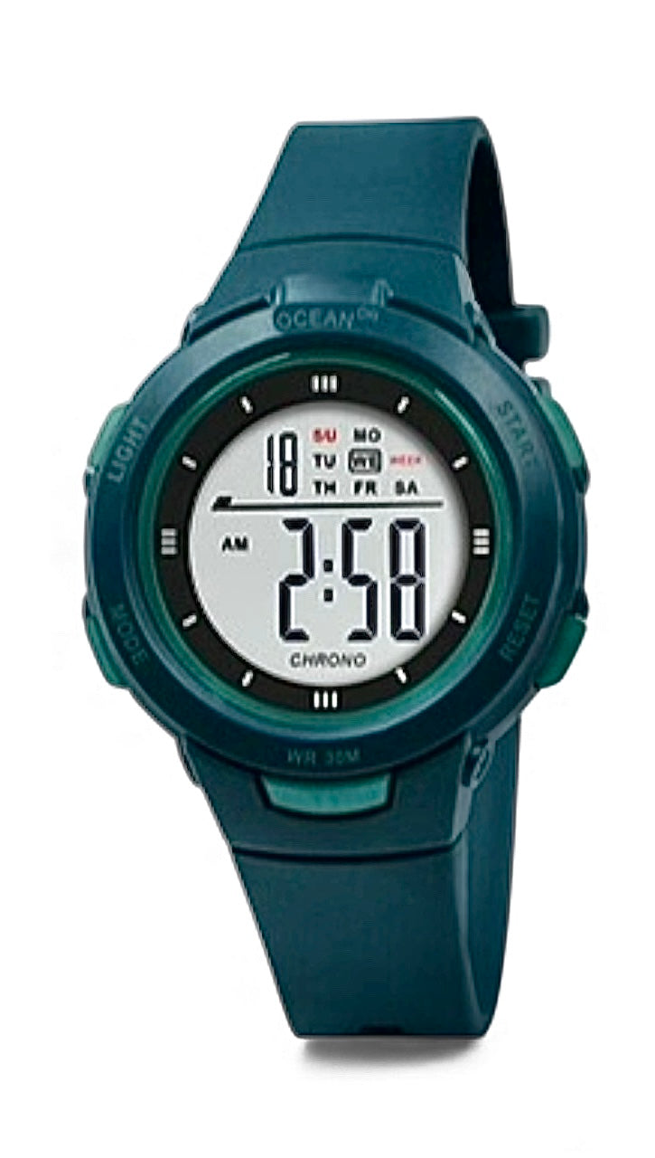 art. 1190 037VD - OCEAN DR - Reloj Digital Crono Alarma, Dama, Sumergible 3 ATM
