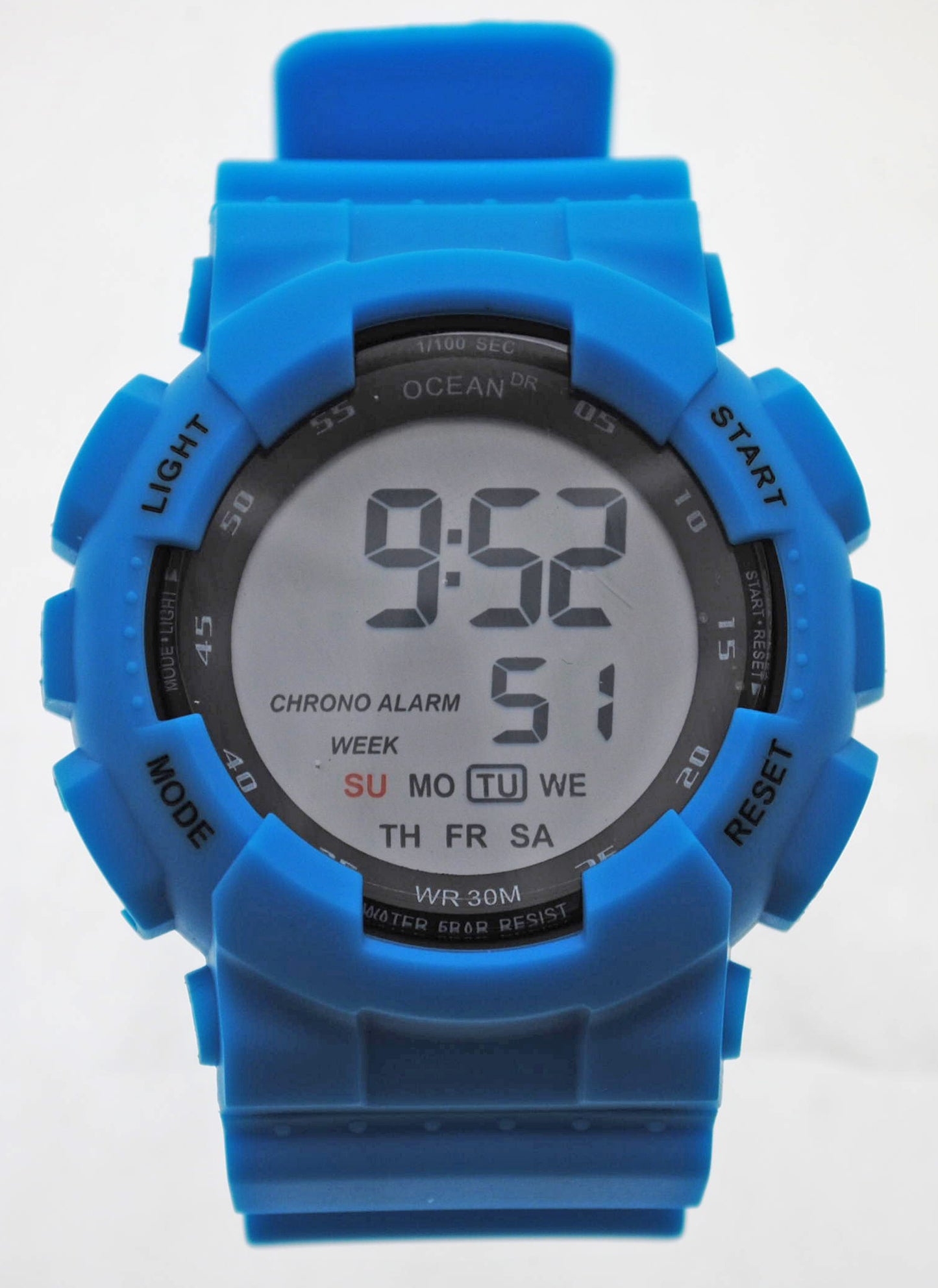 art. 1190 038CS - OCEAN DR - Reloj Digital Crono Alarma, Caballero, Sumergible 3 ATM
