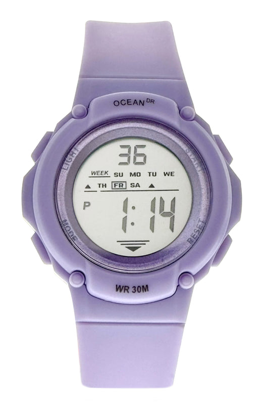art. 1190 040LI - OCEAN DR - Reloj Digital Crono Alarma, Dama, Sumergible 3 ATM