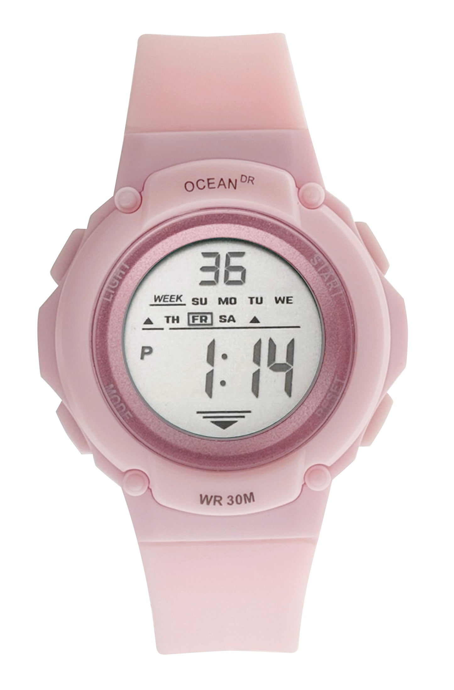 art. 1190 040RS - OCEAN DR - Reloj Digital Crono Alarma, Dama, Sumergible 3 ATM