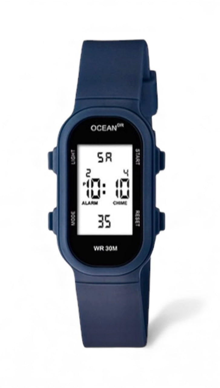 art. 1190 041AZ - OCEAN DR - Reloj Digital Crono Alarma, Dama, Sumergible 3 ATM