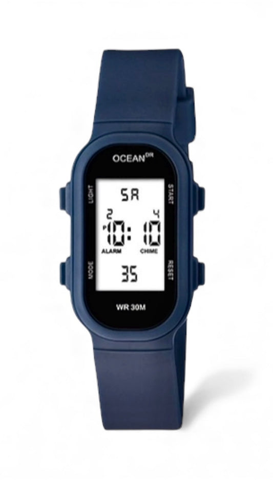 art. 1190 041AZ - OCEAN DR - Reloj Digital Crono Alarma, Dama, Sumergible 3 ATM