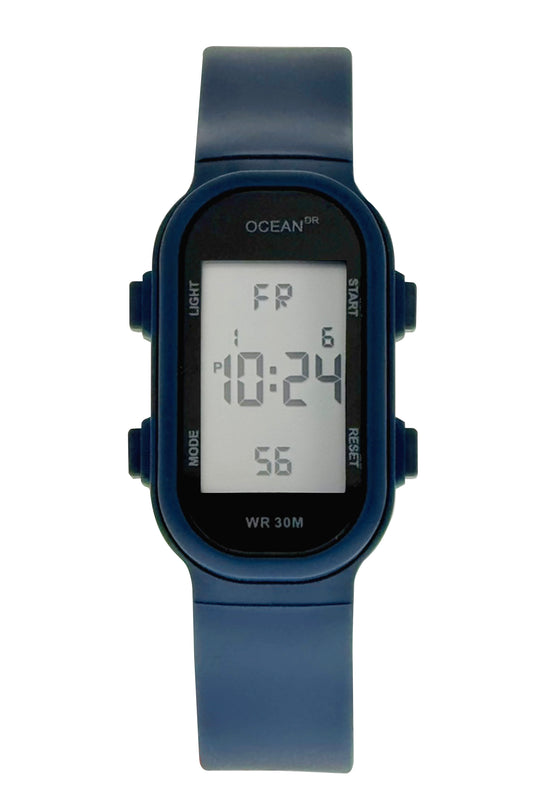 art. 1190 041AZ - OCEAN DR - Reloj Digital Crono Alarma, Dama, Sumergible 3 ATM