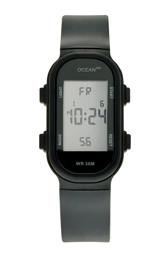 art. 1190 041NG - OCEAN DR - Reloj Digital Crono Alarma, Dama, Sumergible 3 ATM