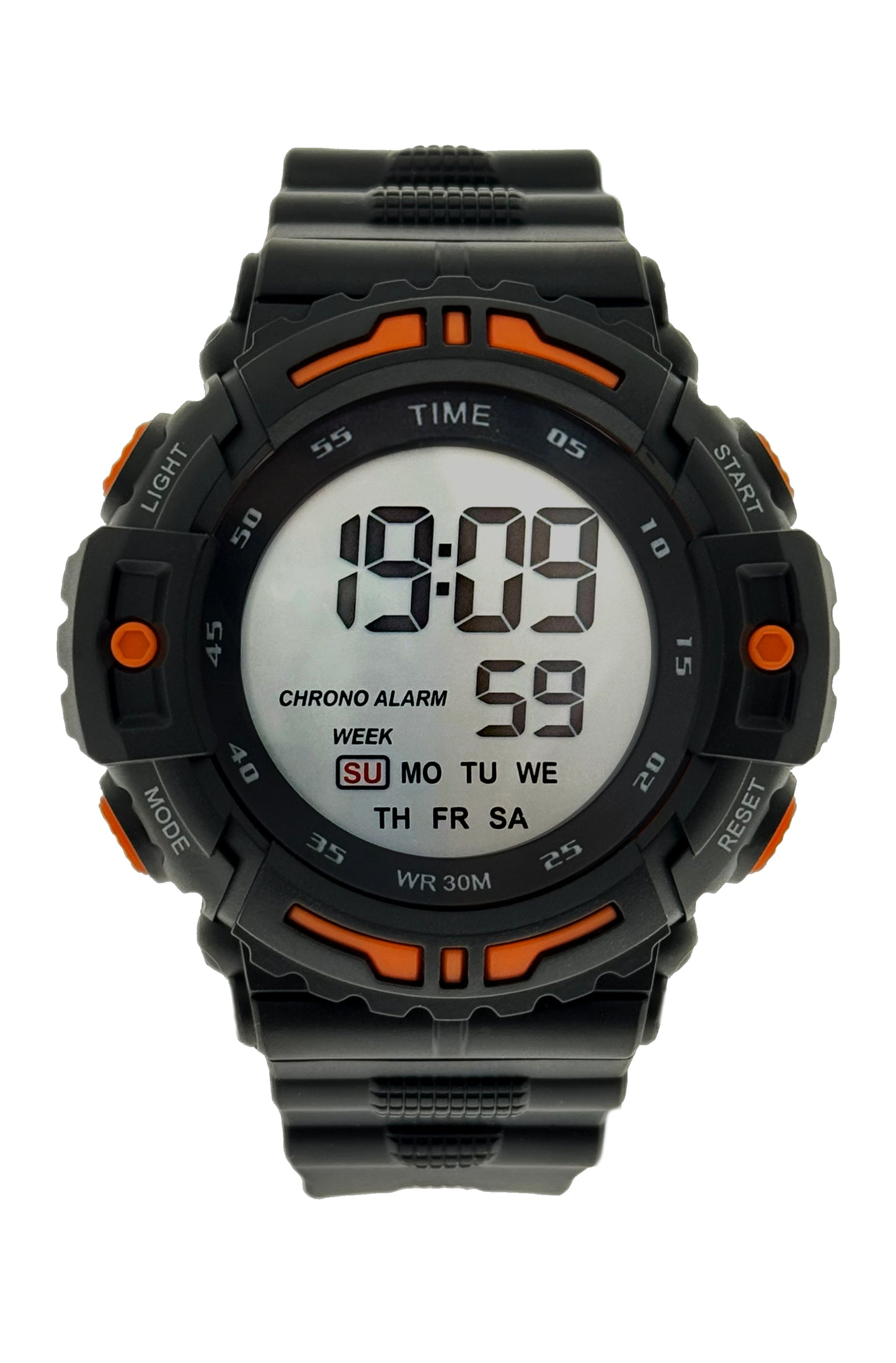 art. 1190 041NJ - TIME - Reloj Digital Crono Alarma, Caballero, Sumergible 3 ATM