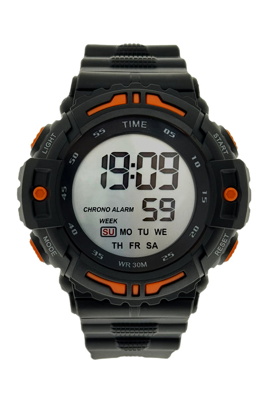 art. 1190 041NJ - TIME - Reloj Digital Crono Alarma, Caballero, Sumergible 3 ATM