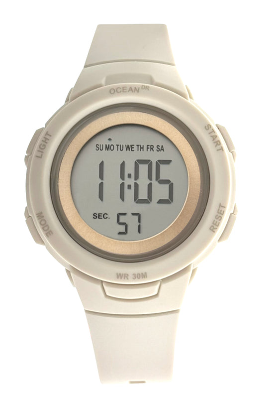 art. 1190 042BL - OCEAN DR - Reloj Digital Crono Alarma, Dama, Sumergible 3 ATM