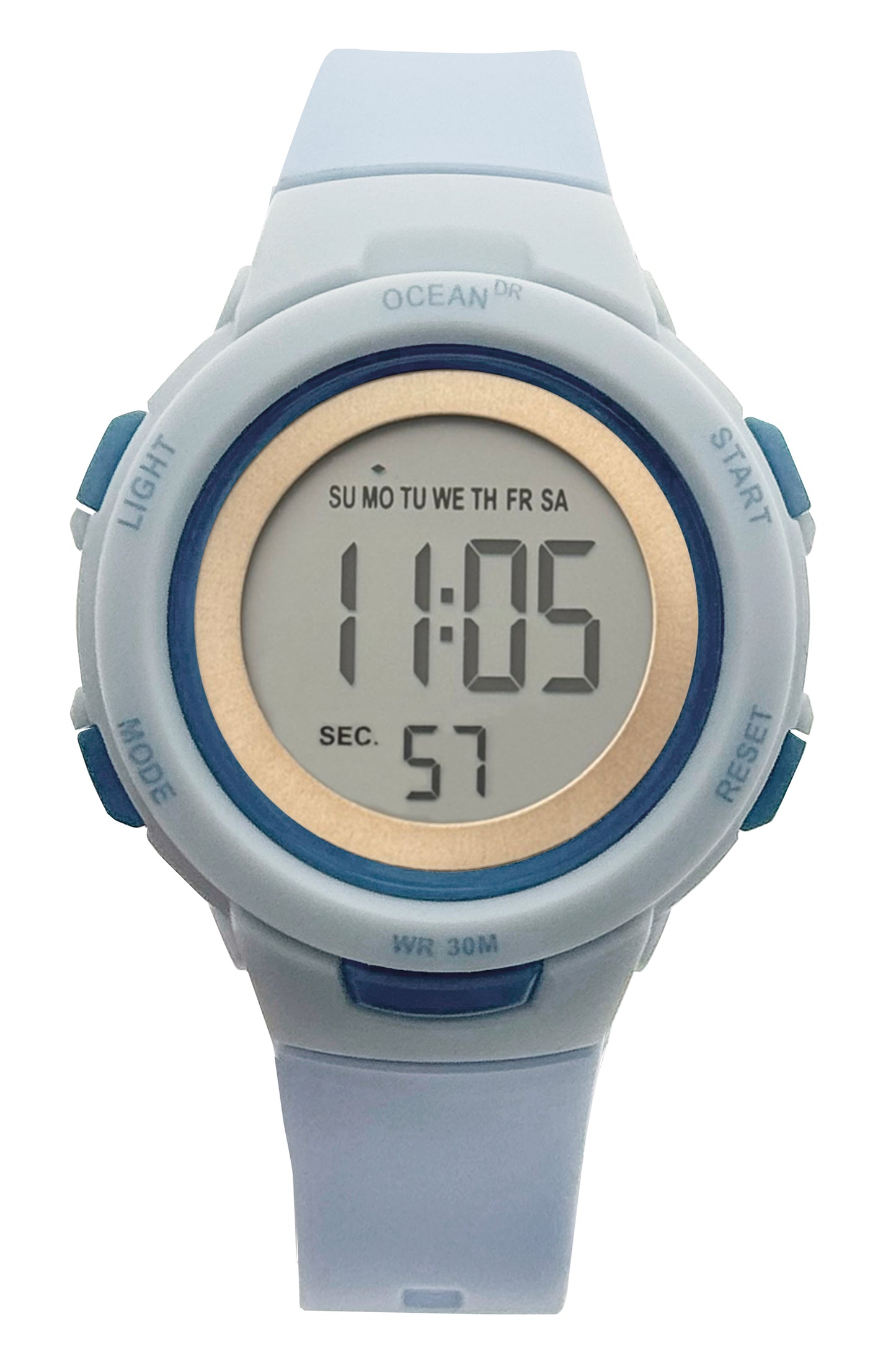 art. 1190 042CS - OCEAN DR - Reloj Digital Crono Alarma, Dama, Sumergible 3 ATM