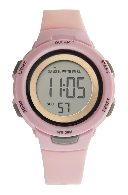 art. 1190 042RS - OCEAN DR - Reloj Digital Crono Alarma, Dama, Sumergible 3 ATM
