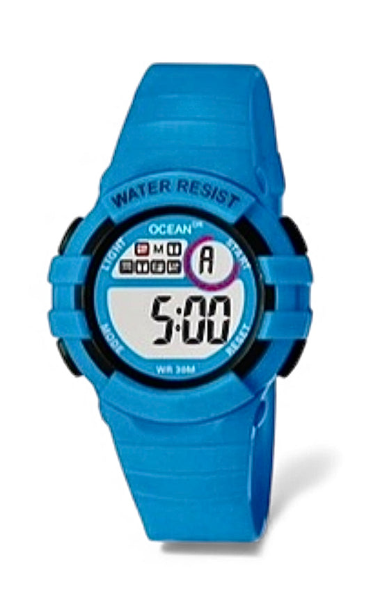 art. 1190 043CS - OCEAN DR - Reloj Digital Crono Alarma, Dama, Sumergible 3 ATM