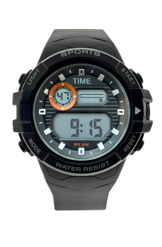 art. 1190 043NG - TIME - Reloj Digital Crono Alarma, Caballero, Sumergible 3 ATM