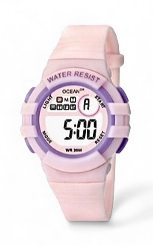 art. 1190 043RS - OCEAN DR - Reloj Digital Crono Alarma, Dama, Sumergible 3 ATM