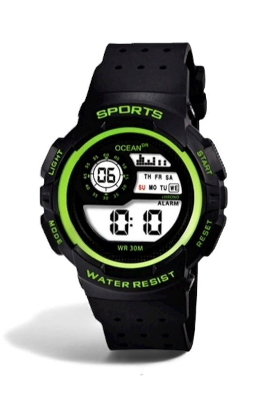 art. 1190 044NG - OCEAN DR - Reloj Digital Crono Alarma, Dama, Sumergible 3 ATM