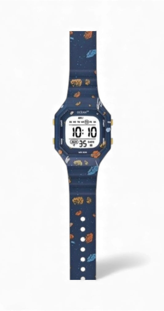 art. 1190 045AZ - OCEAN DR - Reloj Digital Crono Alarma, Dama, Sumergible 3 ATM