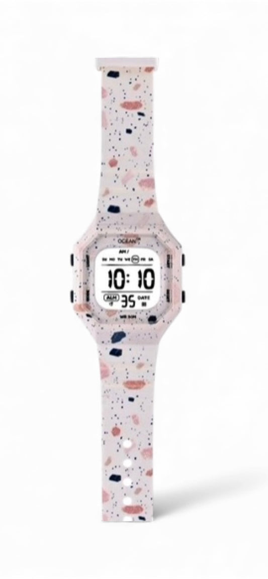 art. 1190 045BL - OCEAN DR - Reloj Digital Crono Alarma, Dama, Sumergible 3 ATM