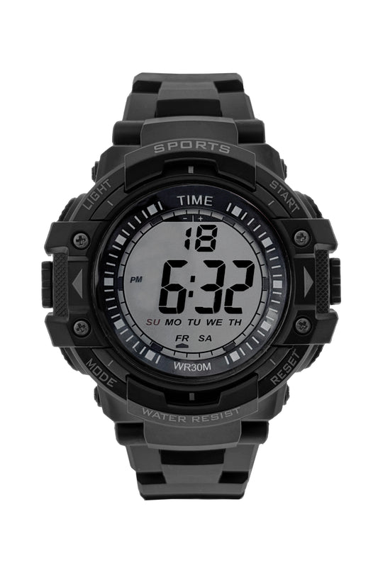 art. 1190 045NG - TIME - Reloj Digital Crono Alarma, Caballero, Sumergible 3 ATM