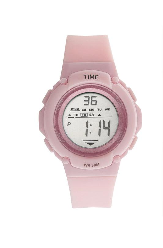 art. 1190 046RS - TIME - Reloj Digital Crono Alarma, Dama, Sumergible 3 ATM