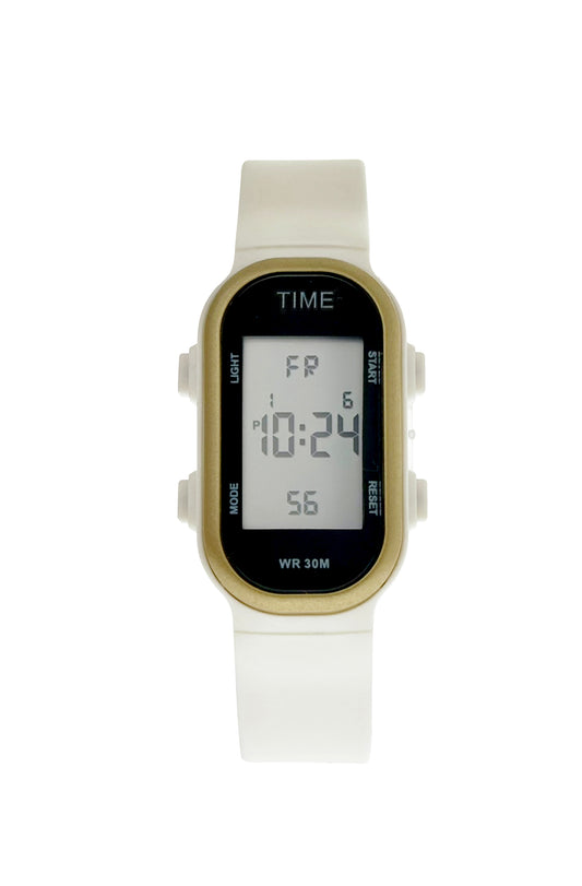 art. 1190 047BL - TIME - Reloj Digital Crono Alarma, Dama, Sumergible 3 ATM