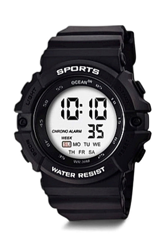 art. 1190 047NG - OCEAN DR - Reloj Digital Crono Alarma, Caballero, Sumergible 3 ATM