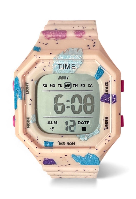 art. 1190 048RS - TIME - Reloj Digital Crono Alarma, Dama, Sumergible 3 ATM