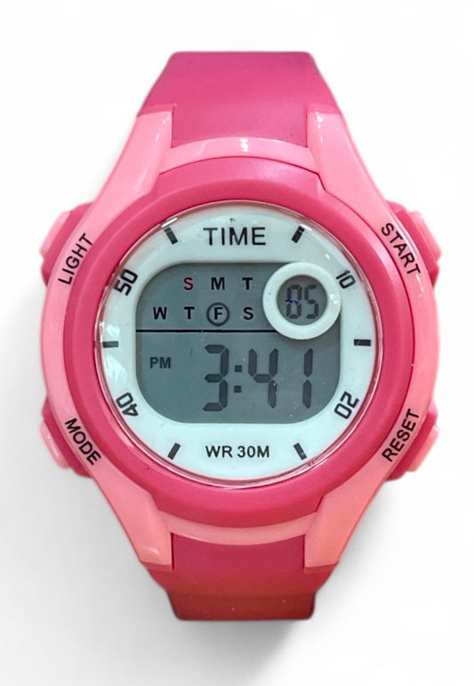 art. 1190 049CL - TIME - Reloj Digital Crono Alarma, Dama, Sumergible 3 ATM