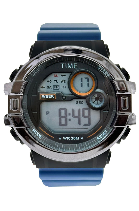art. 1190 049CS - TIME - Reloj Digital Crono Alarma, Caballero, Sumergible 3 ATM