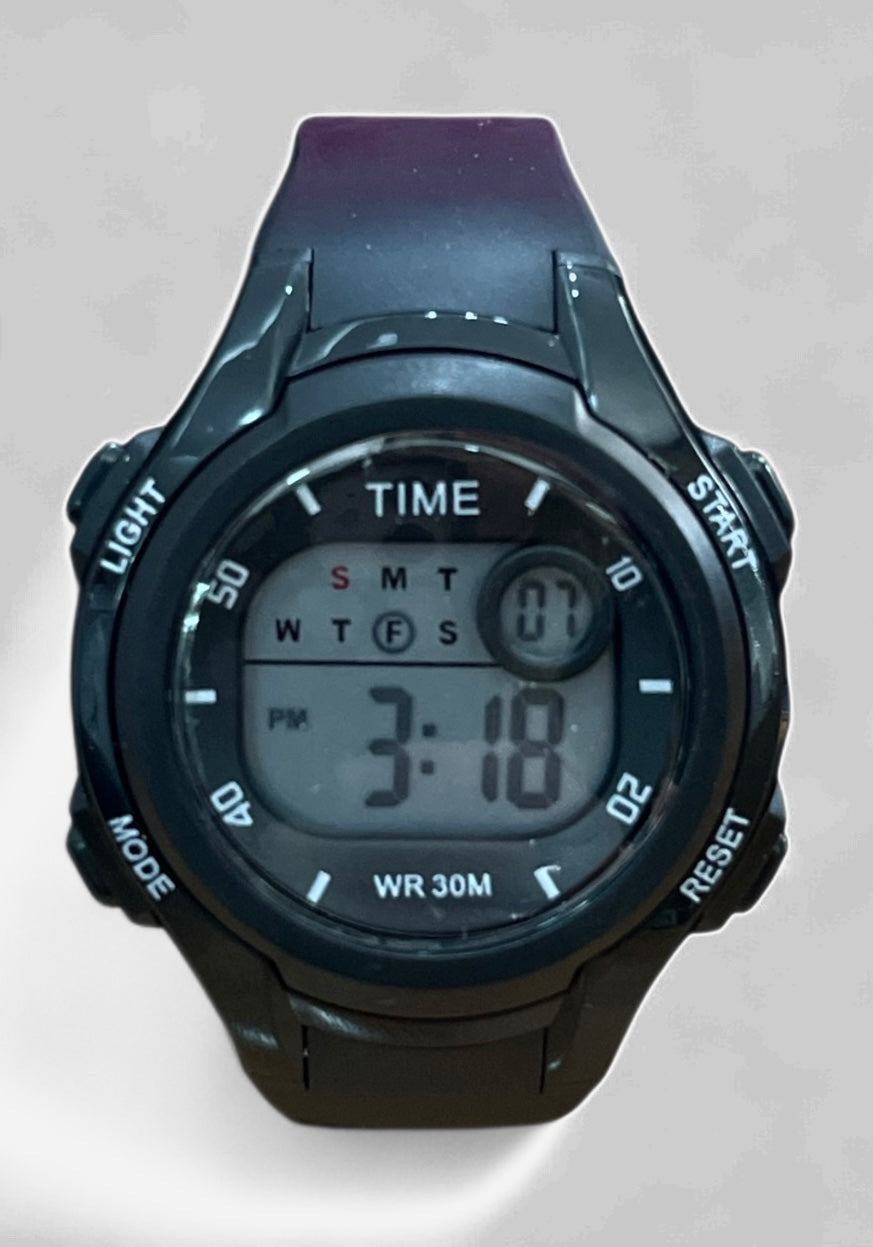 art. 1190 049NG - TIME - Reloj Digital Crono Alarma, Dama, Sumergible 3 ATM