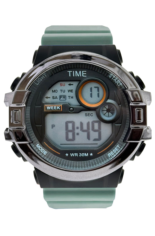 art. 1190 049VD - TIME - Reloj Digital Crono Alarma, Caballero, Sumergible 3 ATM