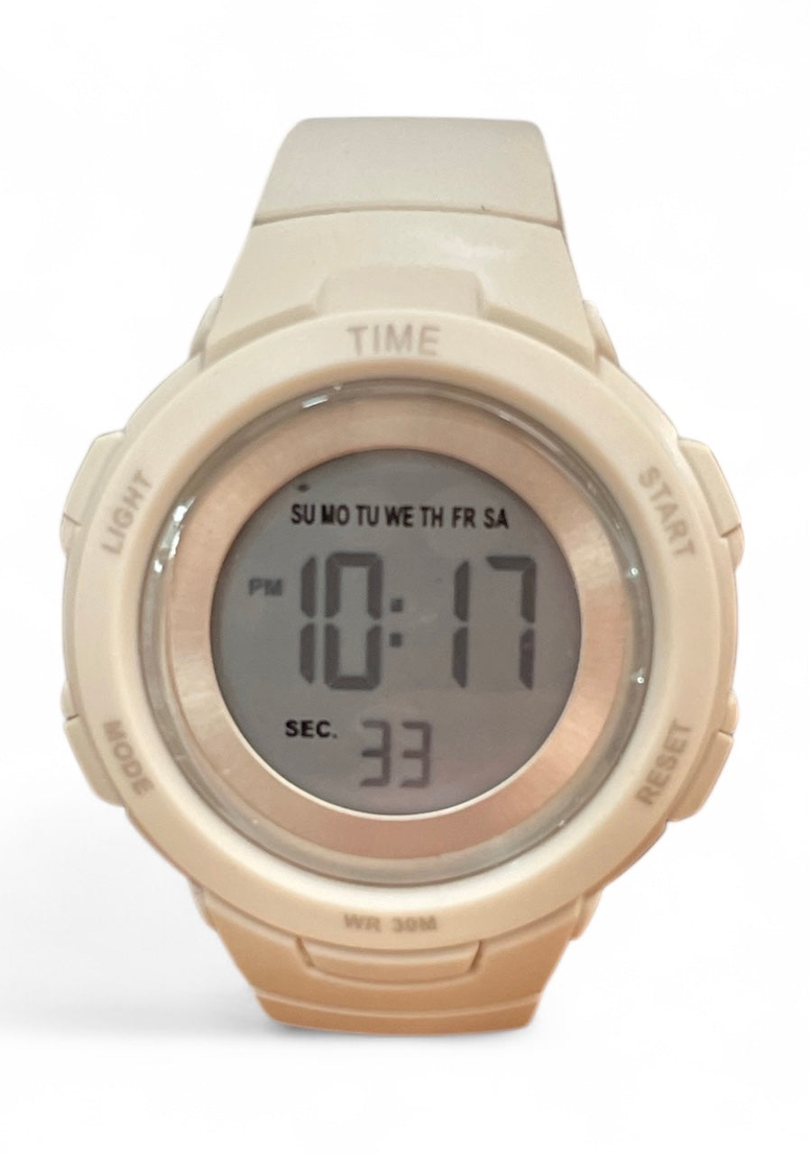 art. 1190 050BL - TIME - Reloj Digital Crono Alarma, Dama, Sumergible 3 ATM