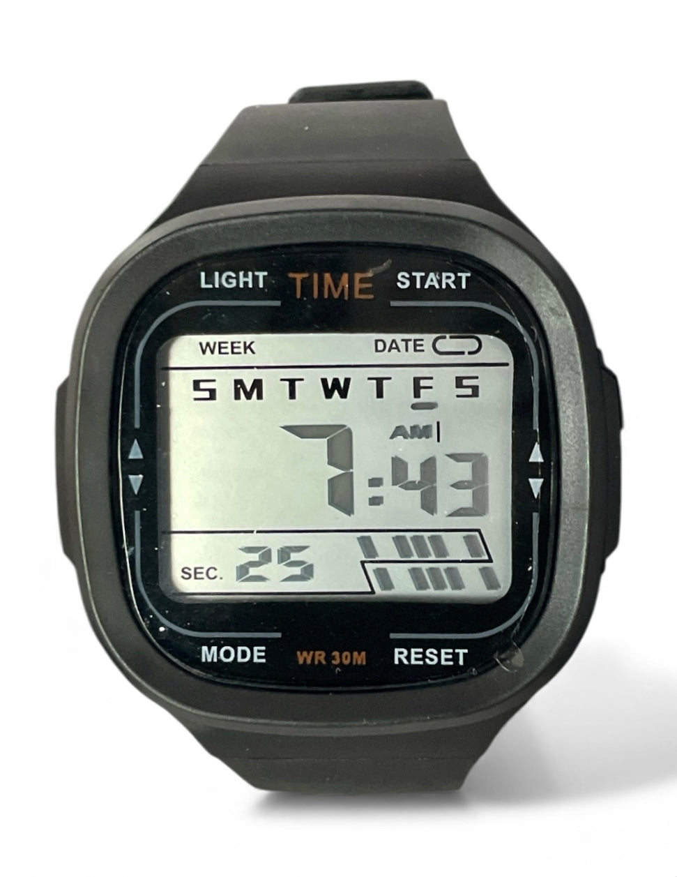 art. 1190 050NG (C) - TIME - Reloj Digital Crono Alarma, Caballero, Sumergible 3 ATM