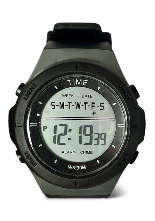 art. 1190 051GR - TIME - Reloj Digital Crono Alarma, Caballero, Sumergible 3 ATM