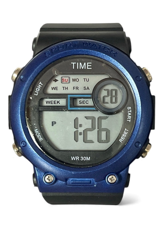 art. 1190 053AZ - TIME - Reloj Digital Crono Alarma, Caballero, Sumergible 3 ATM