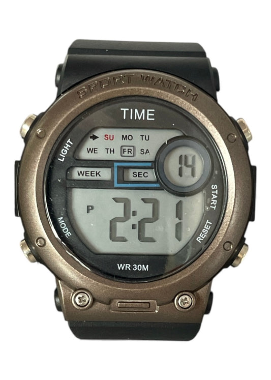 art. 1190 053BR - TIME - Reloj Digital Crono Alarma, Caballero, Sumergible 3 ATM