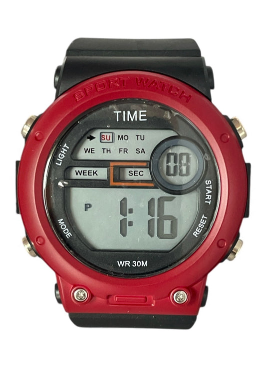 art. 1190 053RJ - TIME - Reloj Digital Crono Alarma, Caballero, Sumergible 3 ATM