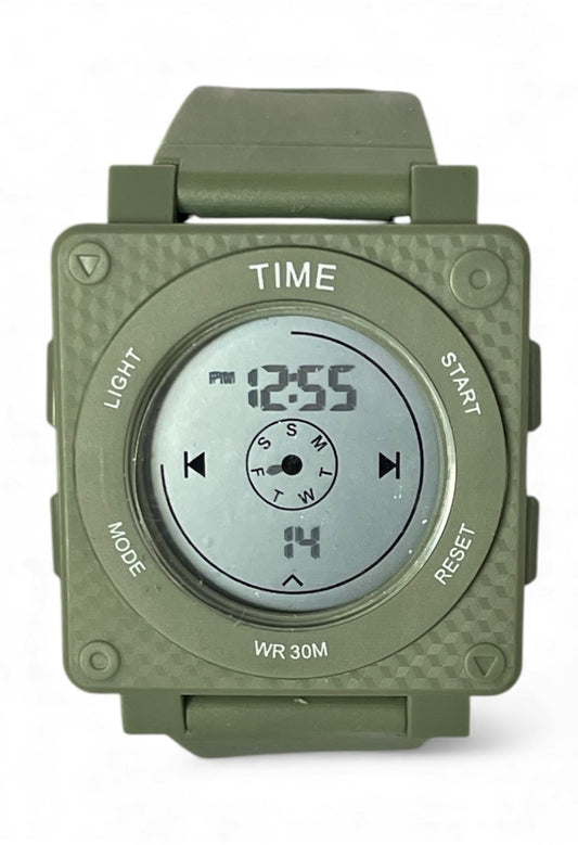 art. 1190 054VD - TIME - Reloj Digital Crono Alarma, Caballero, Sumergible 3 ATM