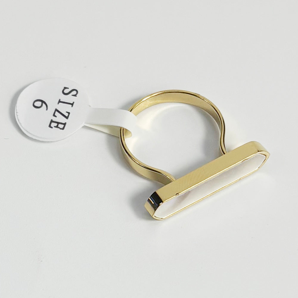 art. 02 -  Anillo acero dorado