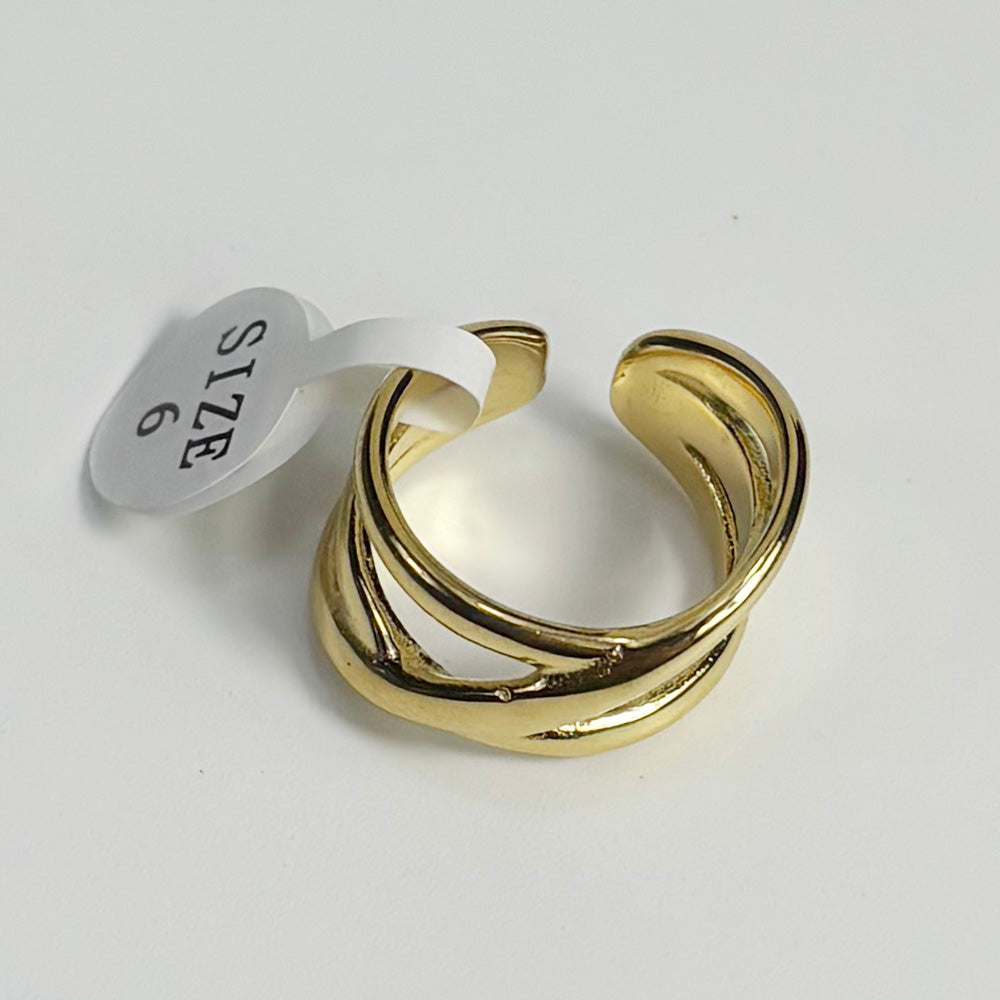 art. 06 - Anillo acero dorado