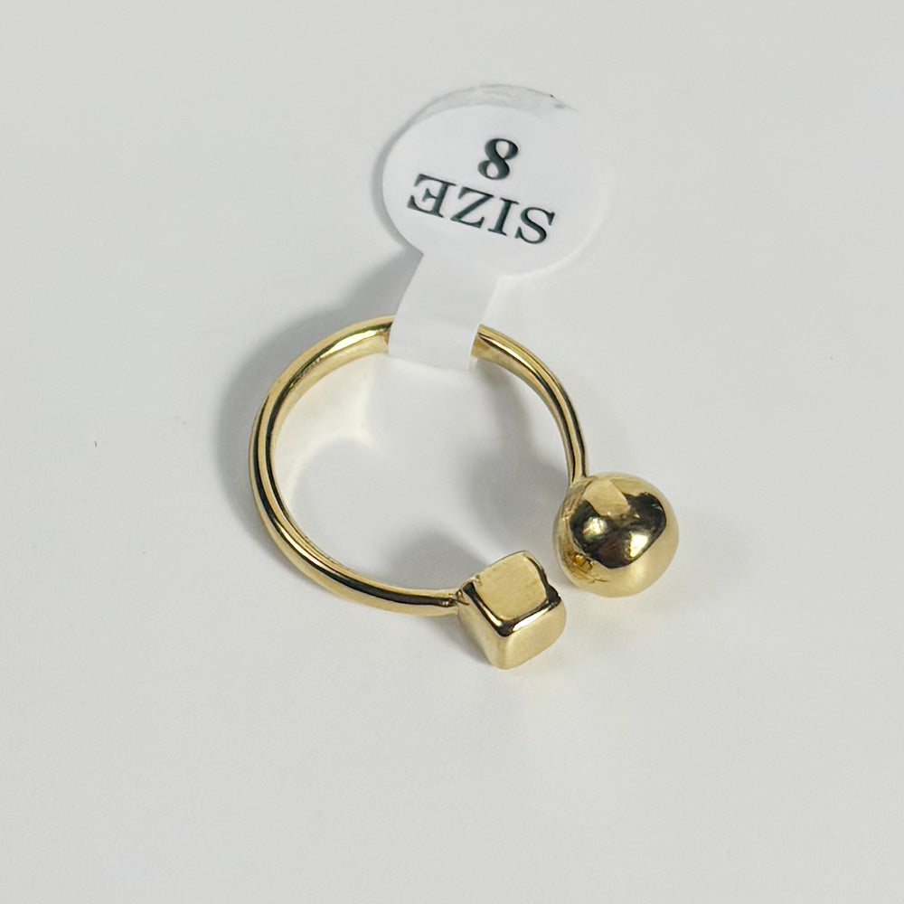 art. 07 - Anillo acero dorado