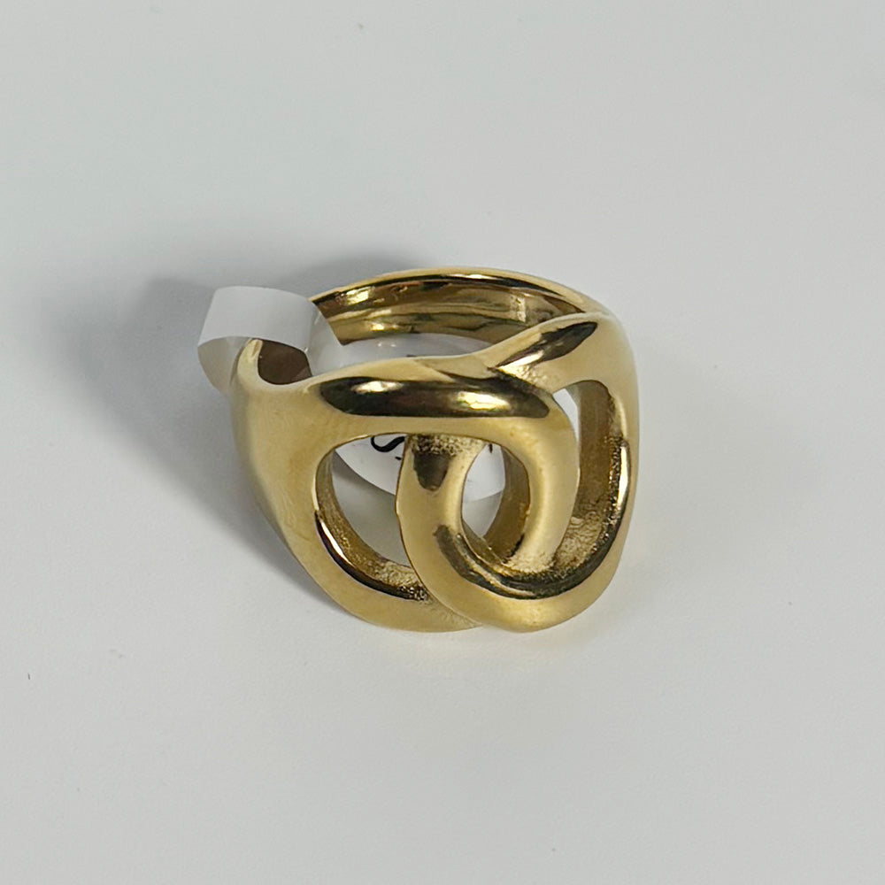 art. 09 - Anillo acero dorado