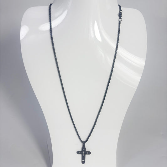 art. 09-2 - Cadena con dije acero negro
